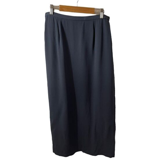 Eileen Fisher Slate Silk Maxi Skirt Size Small - Picture 1 of 8